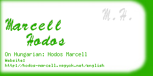 marcell hodos business card